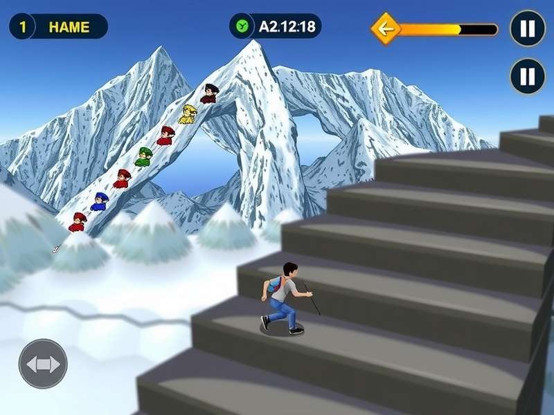 Sikkim Stairway Run level progression interface